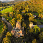 Luftaufnahme Schloss Boberstein (Zamek Bobrów)